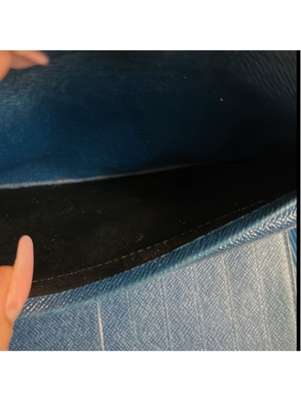 Louis Vuitton Blue Epi Leather Wallet & Key Holder Set with Box and Dustbag - Picture 7 of 14